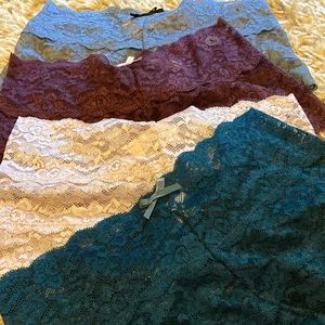 Rare American Eagle Aerie Lace Boyshorts Panties Bundle